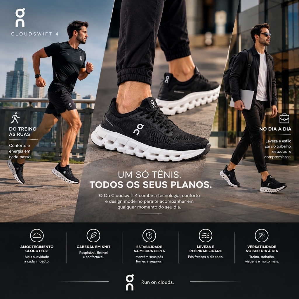 Tênis unisex Cloudswift 4 — Foto: Divulgação