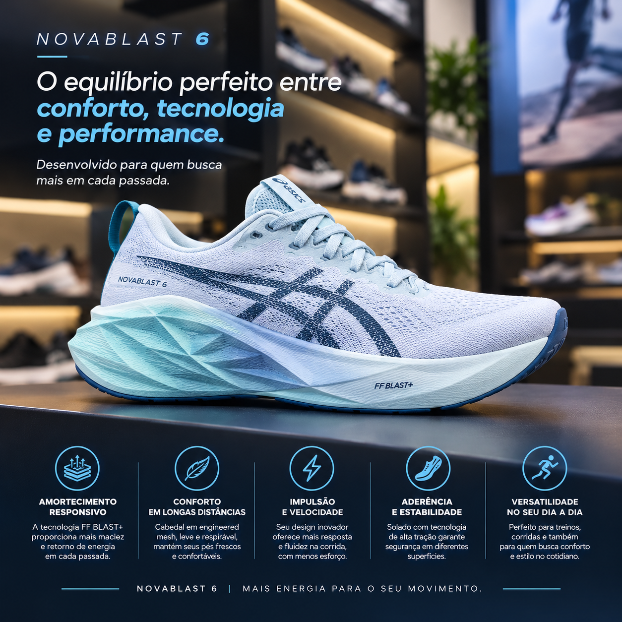 Tênis ASICS Novablast 6