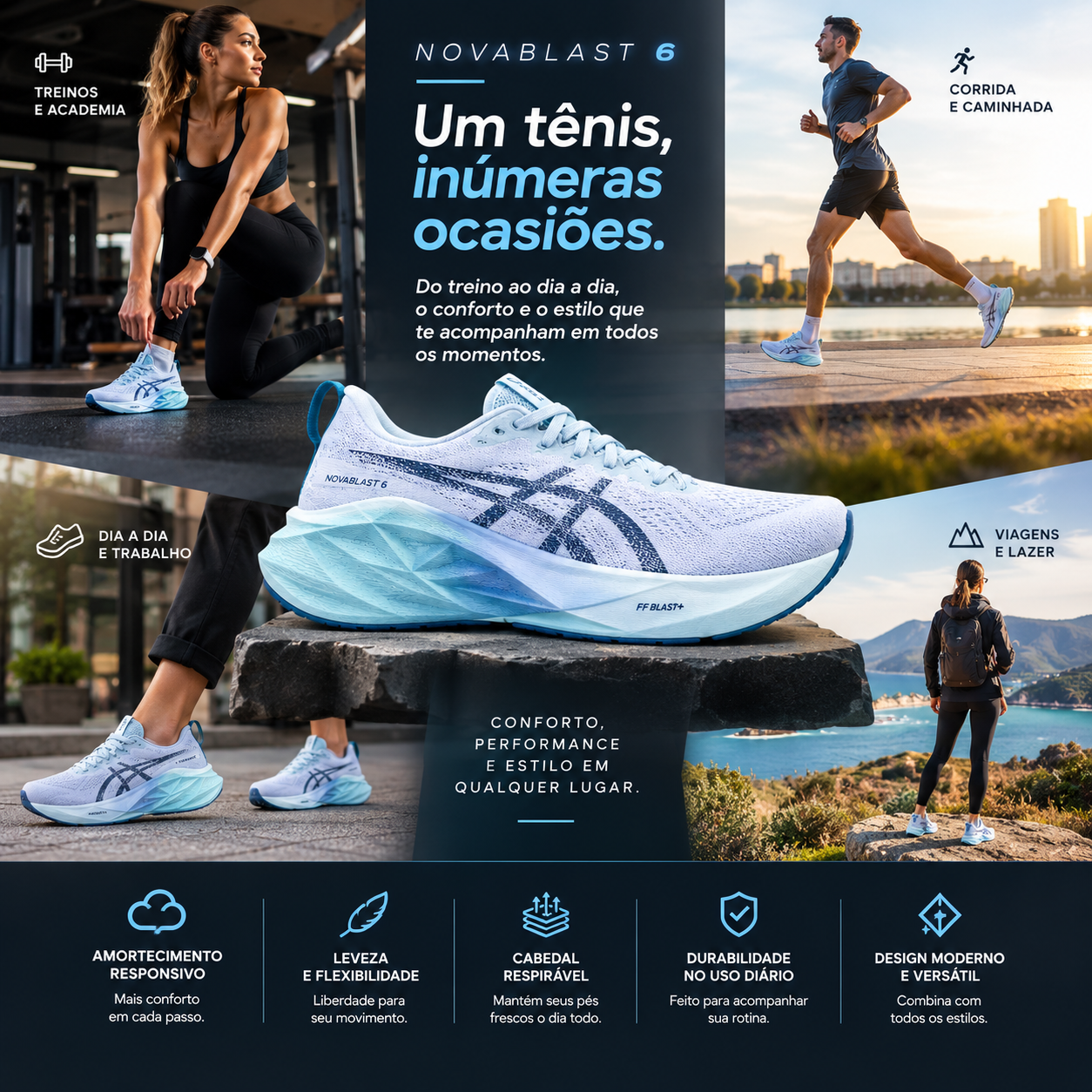 Tênis ASICS Novablast 6